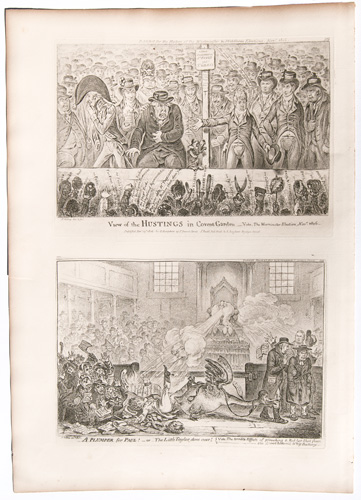 original James Gillray etchings John Bull Offering Little Boney Fair Play

The State Waggoner and John Bull; or, the Waggon Too Much for the Donkeys